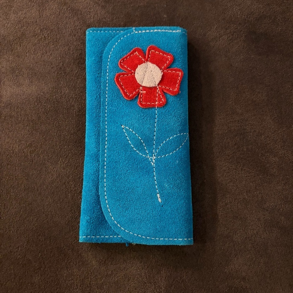 Handmade Suede Travel Jewelry Organizer Roll